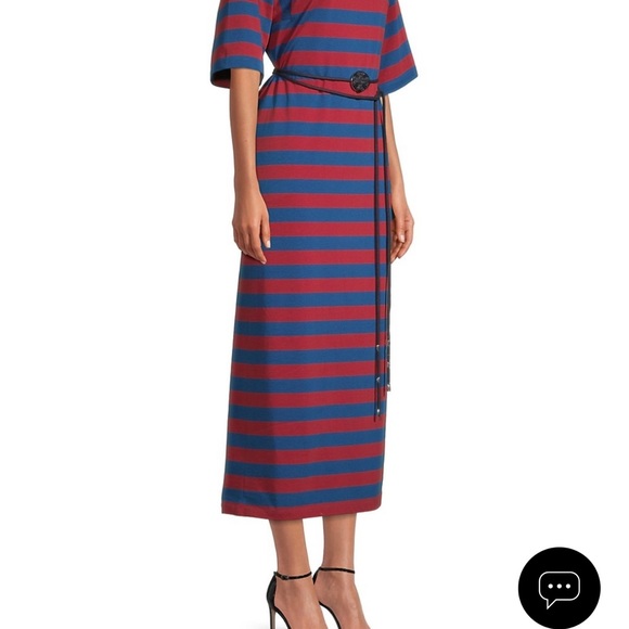 Tory Burch
Logo-Belted Striped Midi-Dress - Picture 4 of 6
